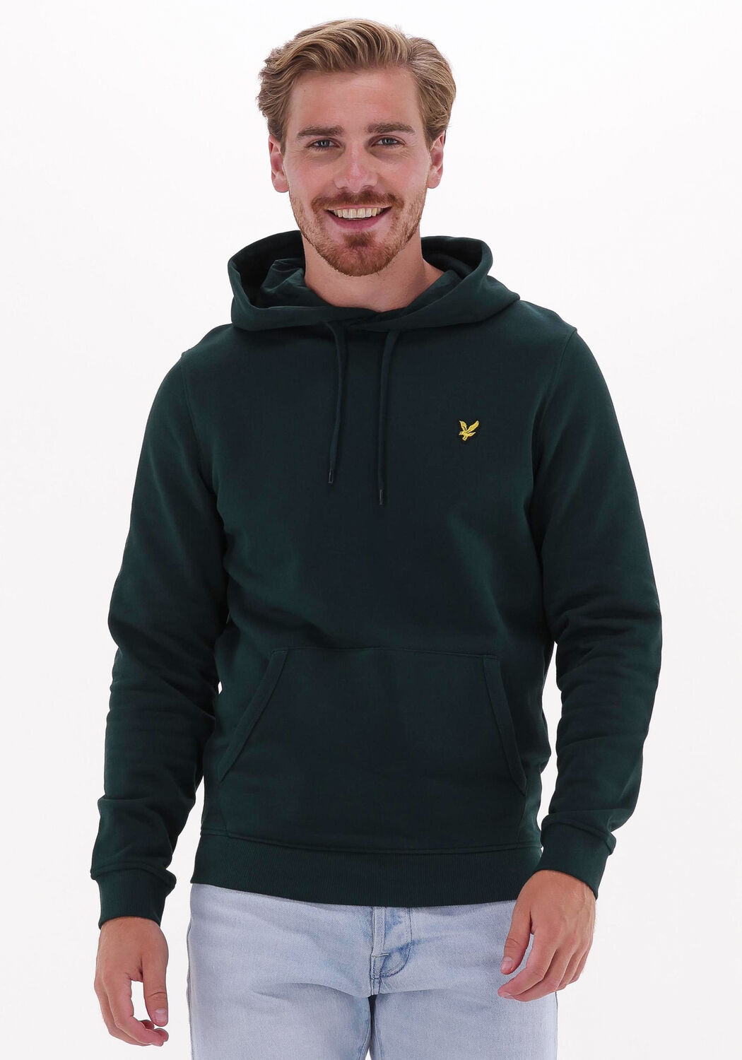Groene LYLE SCOTT Truien vesten PULLOVER HOODIE Omoda