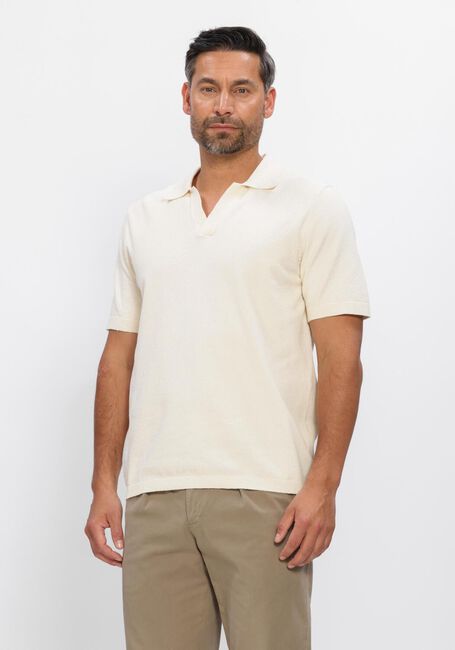 PROFUOMO Polo POLO OPEN COLLAR COTTON CREPE &Eacute;cru - large