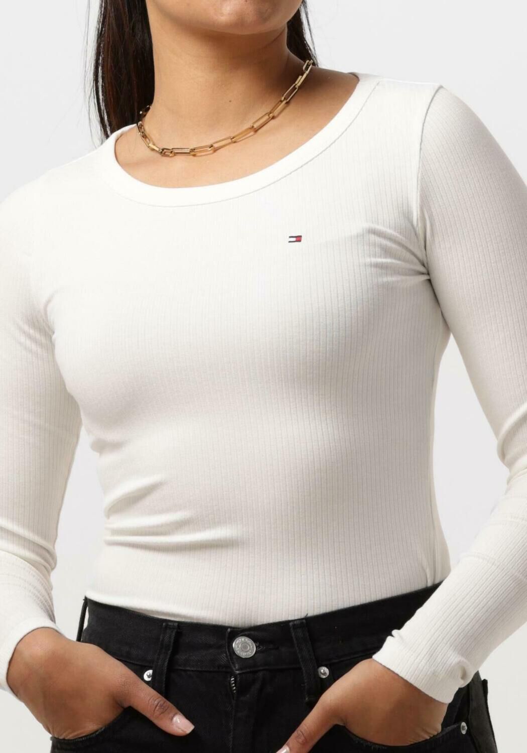 Tee shirt manche longue tommy hilfiger femme new arrivals