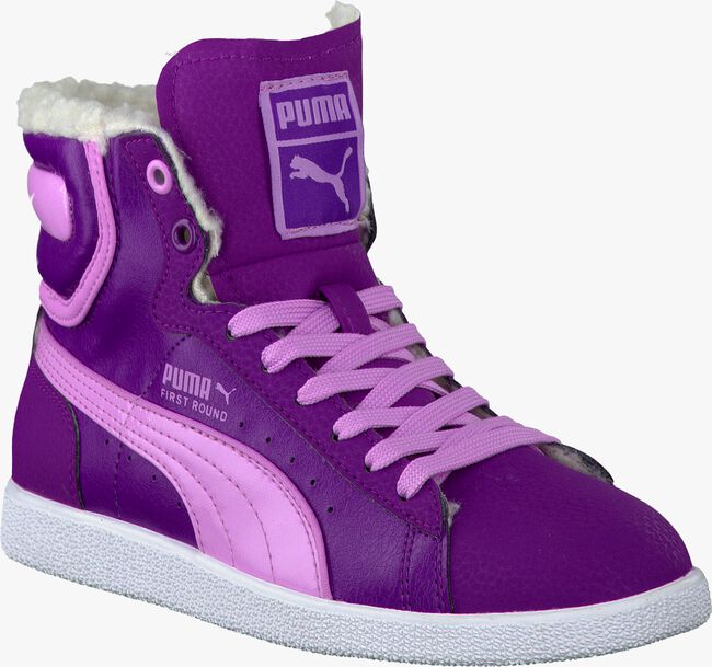 purple PUMA shoe FIRST ROUND FUR JR  - large