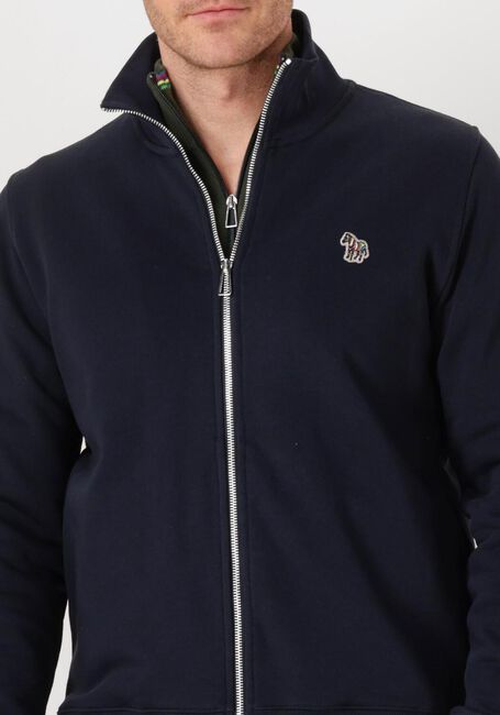 PS PAUL SMITH Gilet MENS REG FIT ZIP TOP ZEBRA en bleu - large