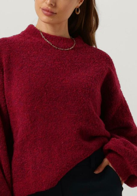 NOTRE-V Pull NV-CLARICE BOUCLE KNIT BLOUSE en rouge - large