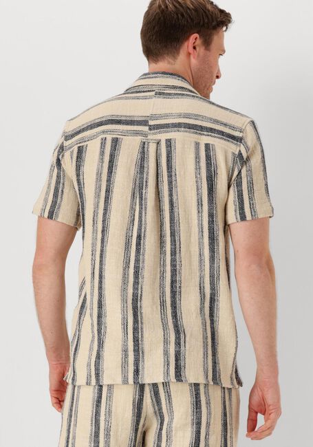 Beige ANERKJENDT Casual overhemd AKLEON STRUCTURE S/S SHIRT - large