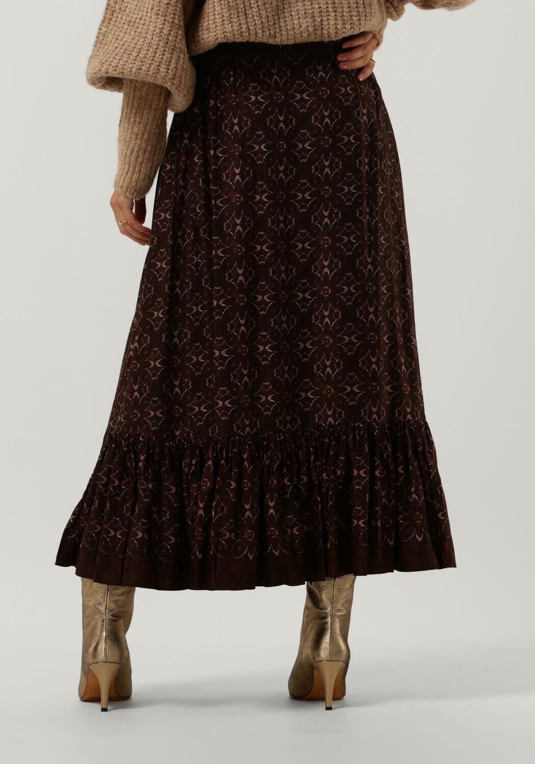 IDANO Jupe midi PAULA en marron Omoda