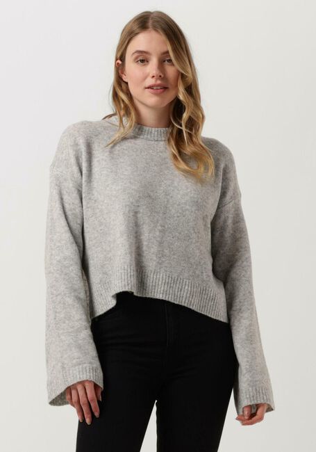 CALVIN KLEIN Pull FLUFFY WIDE OPEN SLEEVES SWEATER en gris - large