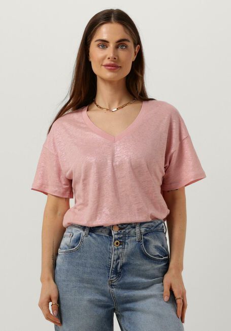 Roze MOS MOSH T-shirt CASA V-SS FOIL TEE - large