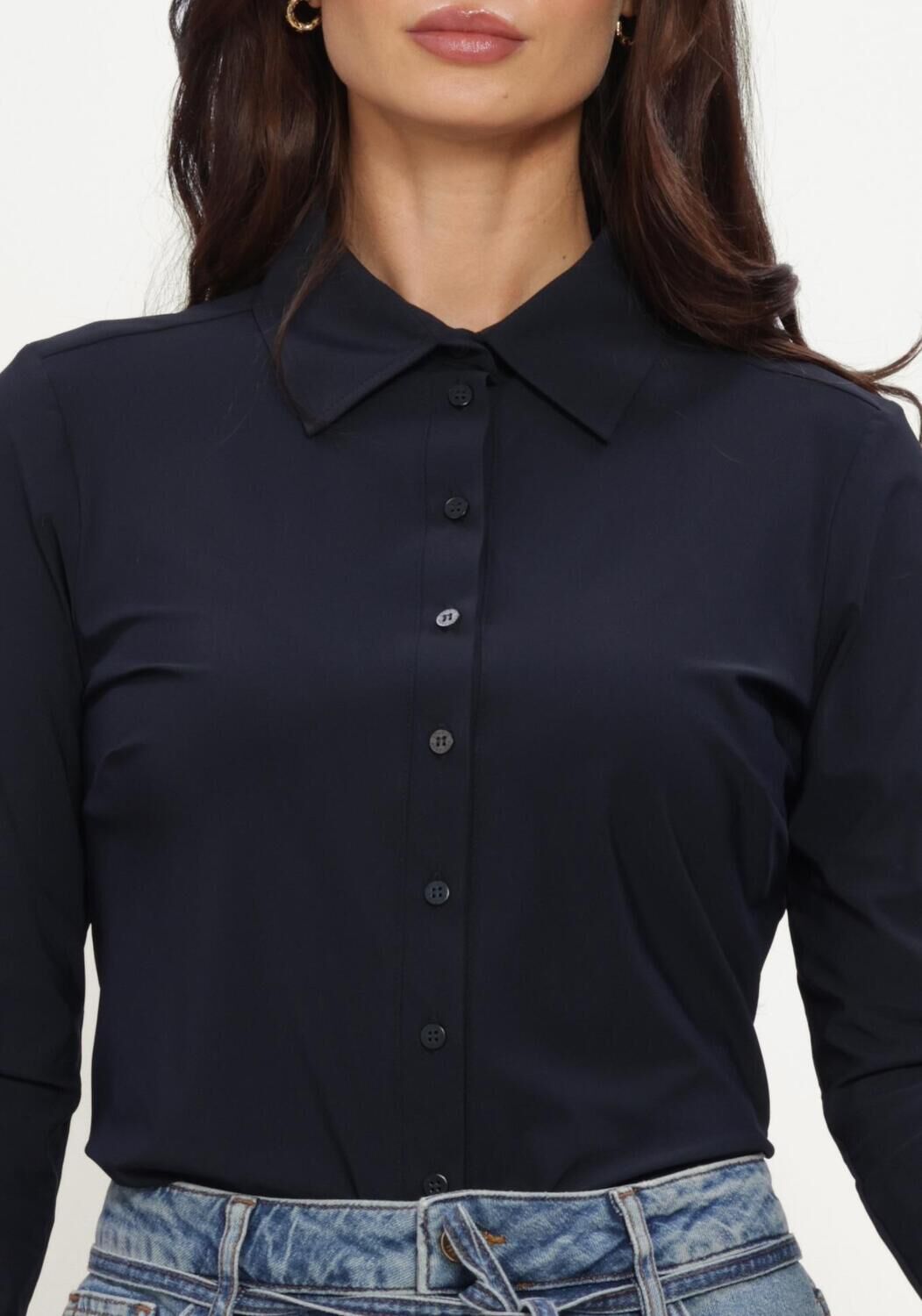 Donkerblauwe STUDIO ANNELOES  POPPY BLOUSE - large