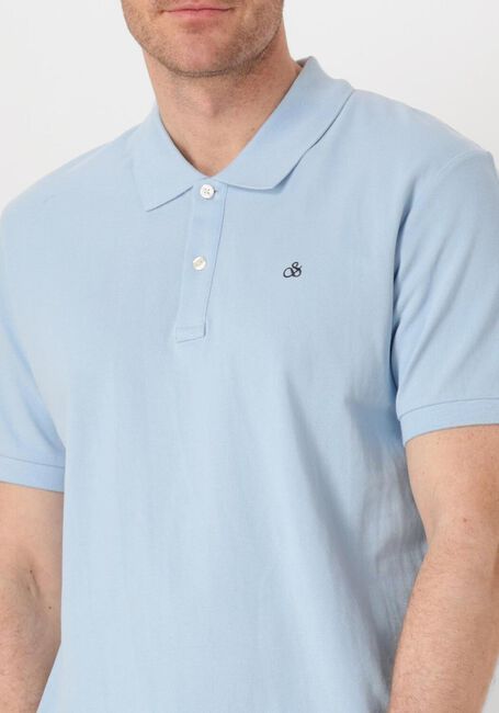 SCOTCH & SODA Polo LOGO PIQUE POLO en bleu - large