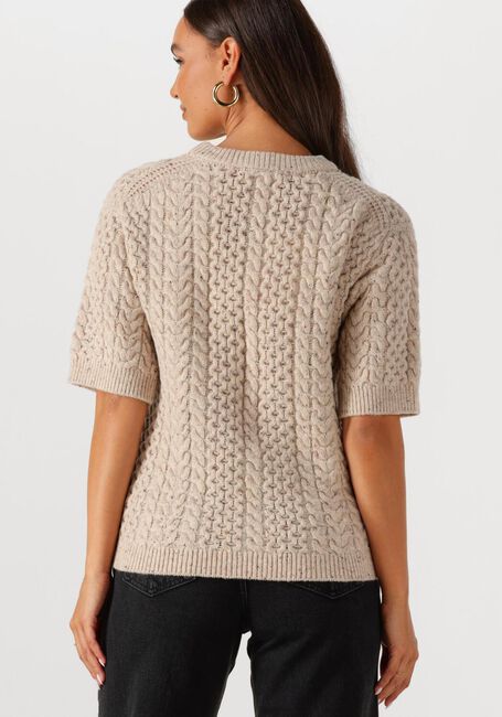 Beige SELECTED FEMME Trui SLFNELLY 2/4 KNIT O-NECKDA - large