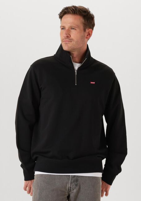 Zwarte LEVI'S Trui ORIGINAL HM 1/4 ZIP - large