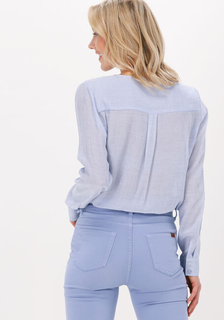 SIMPLE WOVEN BLOUSE COLETTE STRIPE Blouses Bleu clair - large
