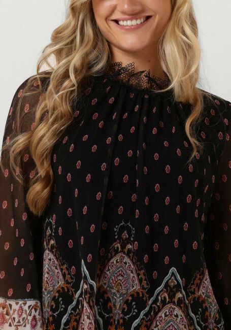 ANA ALCAZAR Robe midi DRESS LACE NECK en noir - large
