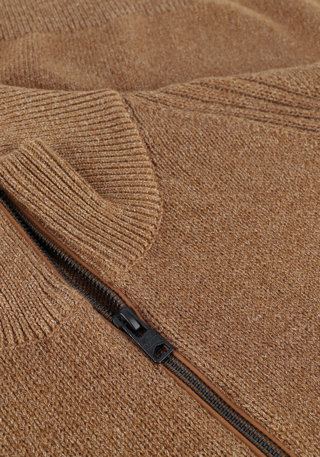 VANGUARD Pull HALF ZIP COLLAR COTTON GRINDLE en beige - large