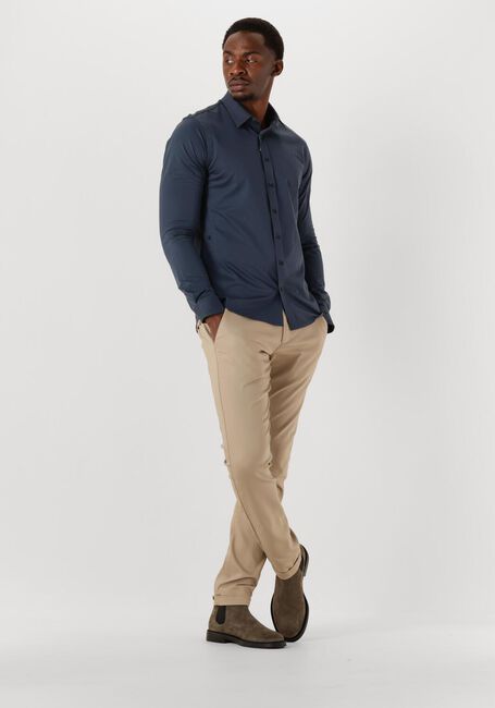 Donkerblauwe CAST IRON Klassiek overhemd CF TECH TWILL JERSEY - large