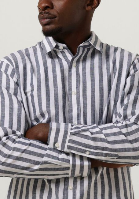 SELECTED HOMME Chemise classique SLHSLIMNEW-LINEN SHIRTS LS CLASSIC W Bleu foncé - large