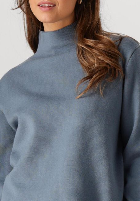 Blauwe MINUS Trui LUPI HIGH NECK PULLOVER - large