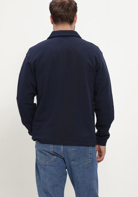 SELECTED MEN Pull SLMSCOTT LS HALF ZIP SWEAT Bleu fonc&eacute; - large