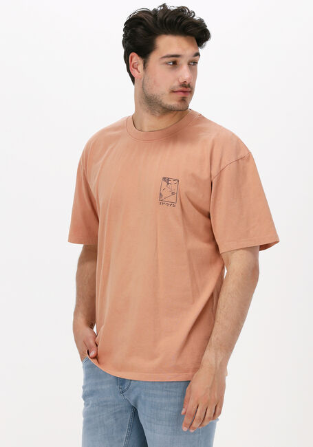 EDWIN T-shirt KISSU CHEST NATURAL TS en orange - large