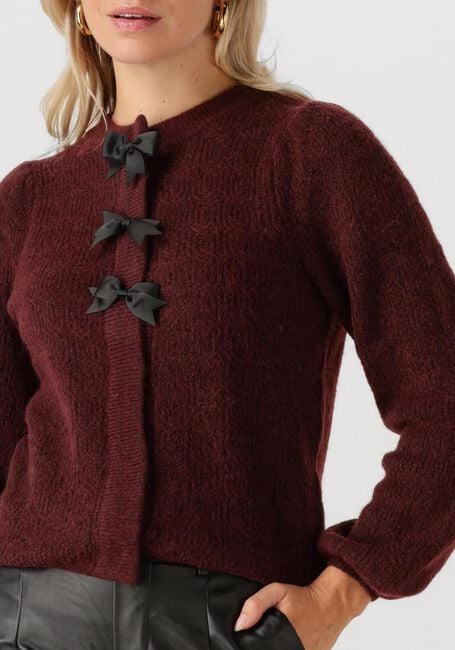 Y.A.S. Pull YASBONA LS KNIT CARDIGAN S. Bordeaux - large