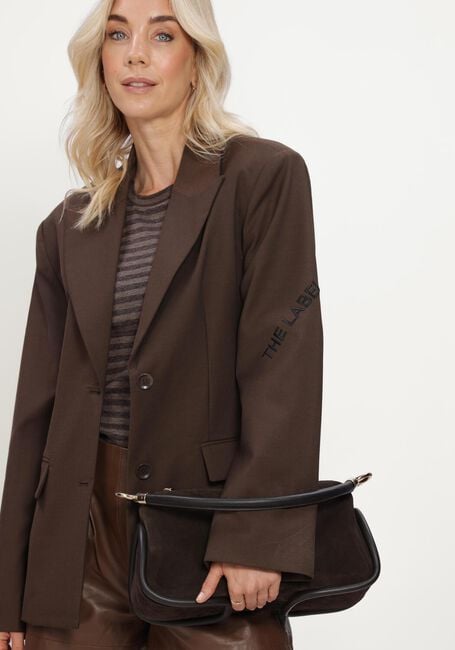 ALIX THE LABEL Blazer LADIES WOVEN FITTED BLAZER en marron - large