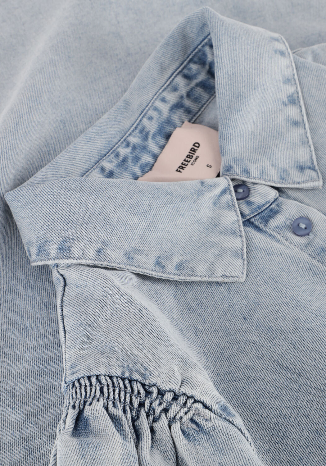 FREEBIRD BRITTE SS Blouses Bleu clair - large