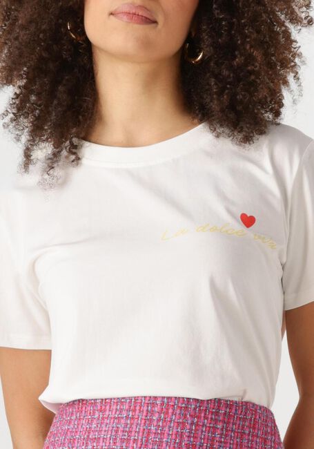 Witte YDENCE T-shirt T-SHIRT LA DOLCE VITA - large