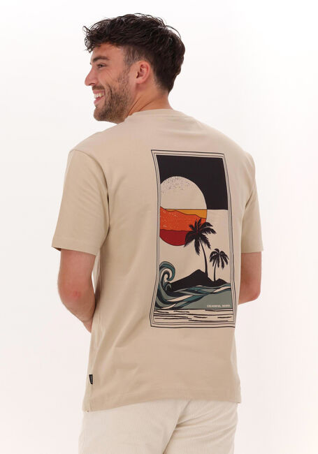 COLOURFUL REBEL T-shirt SUNSET BACK PRINT BASIC TEE Sable - large