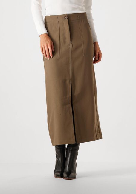 Y.A.S. Jupe maxi YASCAPPA HW ANKLE SKIRT en marron - large