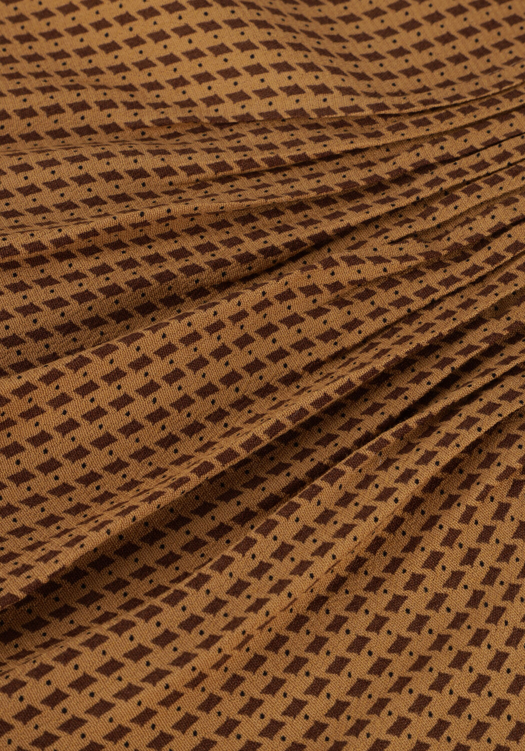 MOS MOSH FINA PEPITA BLOUSE Blouses en marron - large