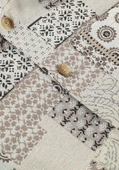 LES DEUX Jack LAYTON PATCHWORK OVERSHIRT en beige - large