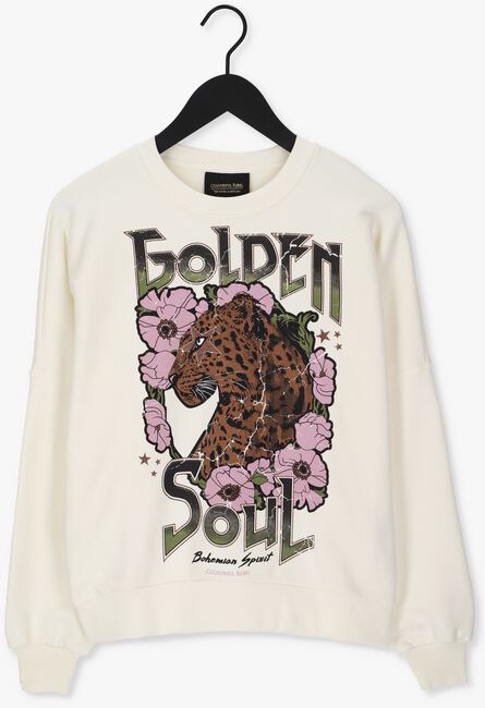 Beige COLOURFUL REBEL Sweater GOLDEN SOUL DROPPED SHOULDER SWEAT - large