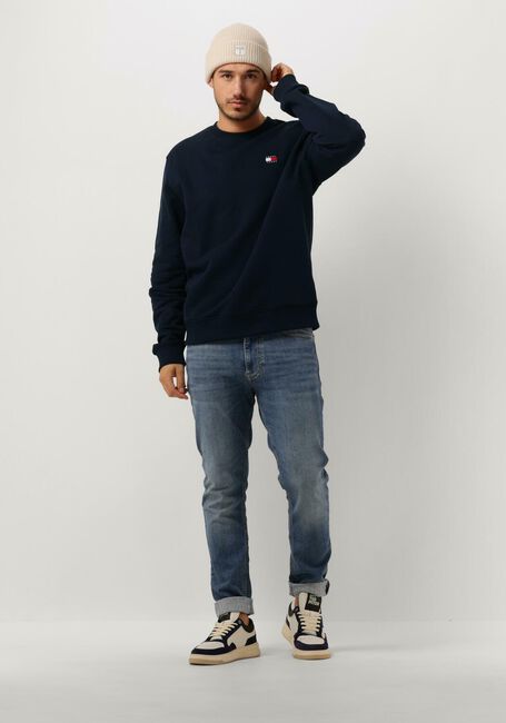 TOMMY JEANS Pull TJM REG BADGE CREW EXT Bleu fonc&eacute; - large
