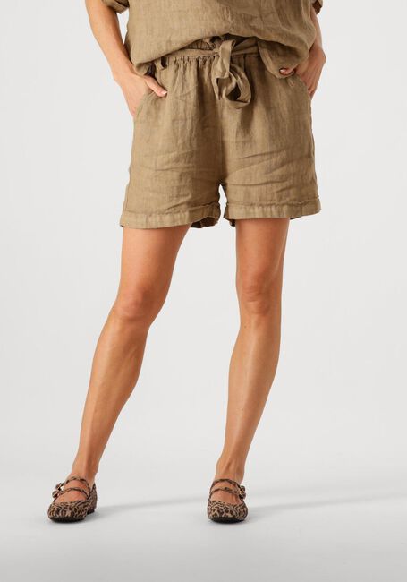 BY-BAR Pantalon courte JUNE LINNEN SHORT Kaki - large