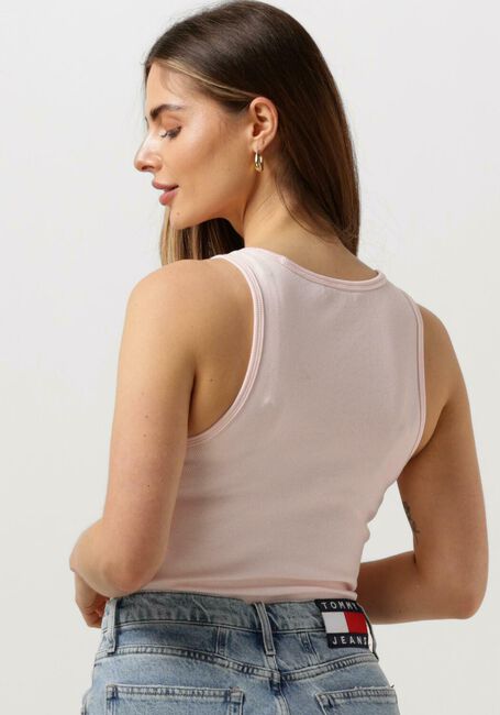 TOMMY JEANS Haut TJW ESSENTIAL RIB TANK Rose clair - large