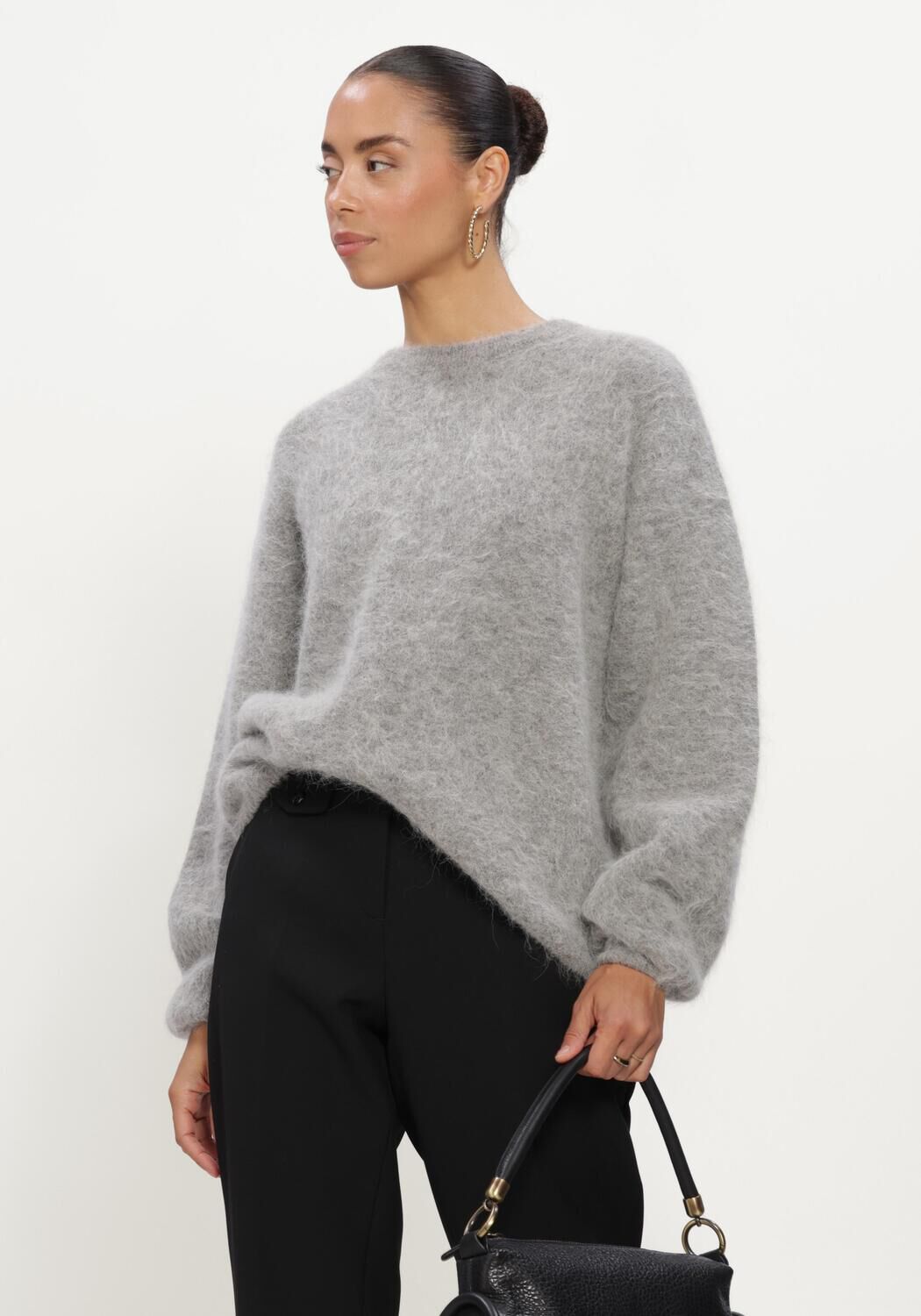 LINA LOCCHI Pull LL-BENIGNE Gris clair - large
