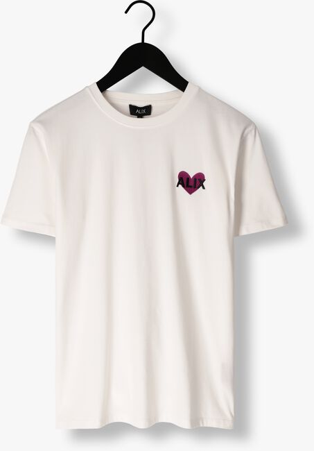 ALIX THE LABEL T-shirt LADIES KNITTED ALIX HEART T-SHIRT en blanc - large