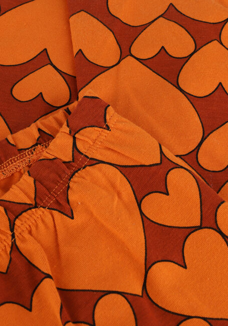 Oranje CARLIJNQ Flared broek HEARTS - FLARED LEGGING - large