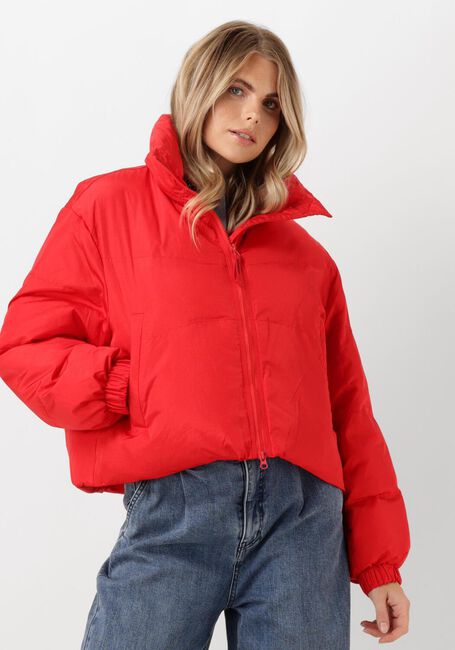 CO'COUTURE Veste matelassé FROSTY CROP PURR JACKET en rouge - large