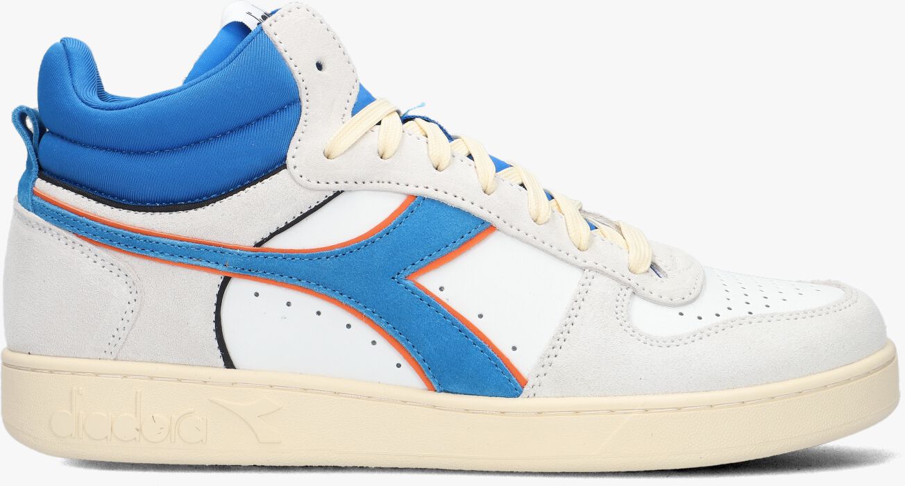 Diadora Men Magic Basket Demi Cut Icona Leather Bianco | De Schoenenfabriek