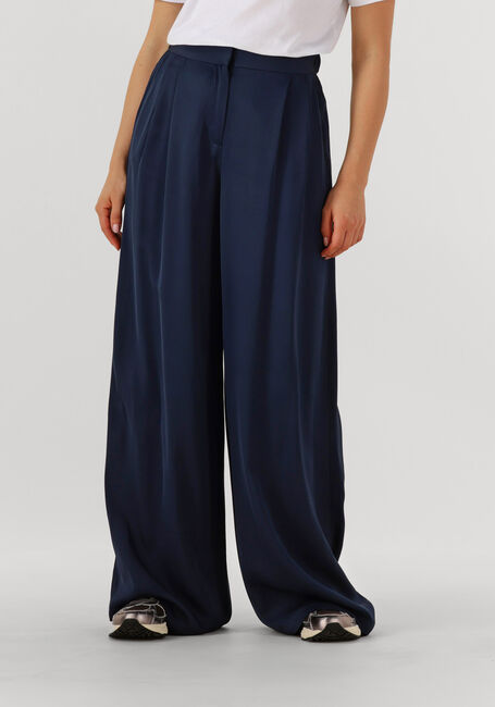 Donkerblauwe SELECTED WOMEN Wijde broek SLFLEONORE HW WIDE PANT B - large