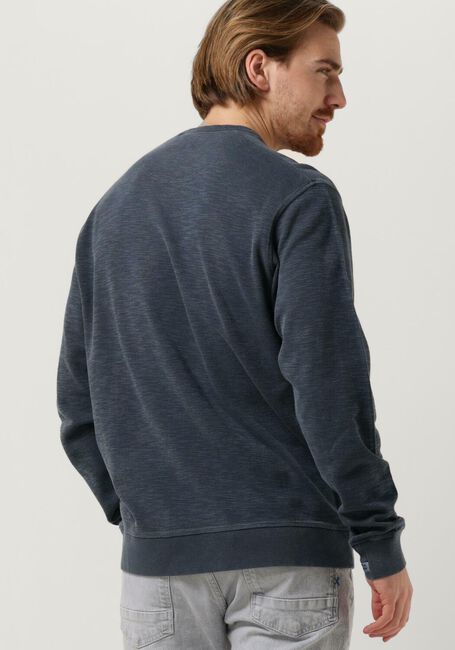 SCOTCH & SODA Chandail GARMENT-DYED STRUCTURED SWEATSHIRT Bleu foncé - large