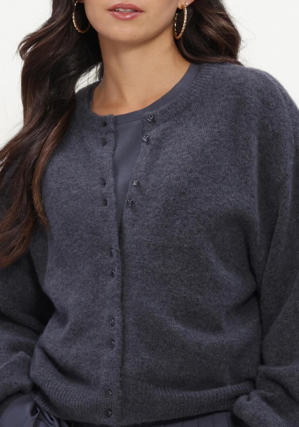 MSCH COPENHAGEN Gilet MSCHBONDIE HOPE CARDIGAN Gris fonc&eacute; - large