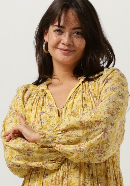 SUNCOO Mini robe CAROLE en jaune - large