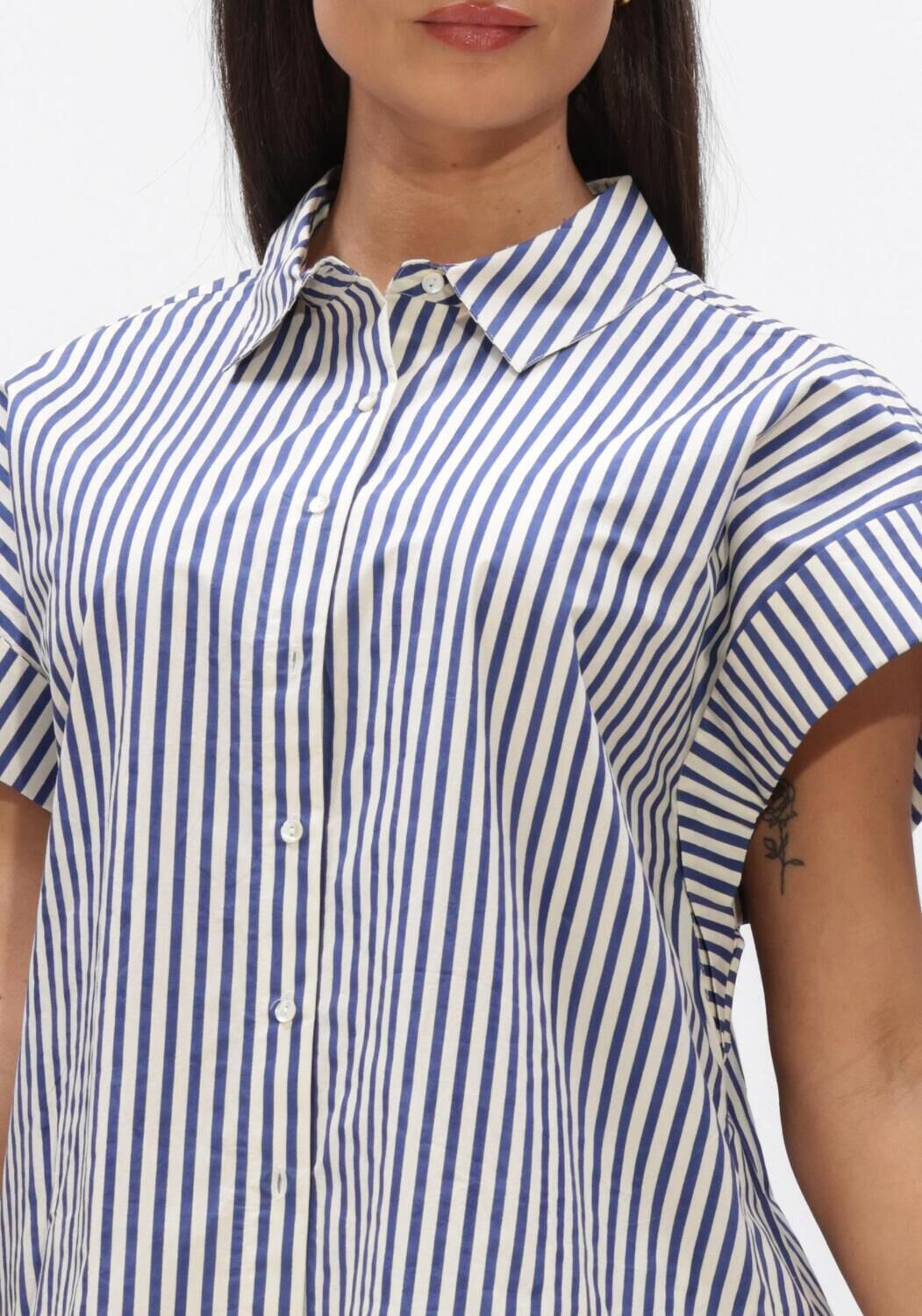 BY-BAR PIXIE STRIPE BLOUSE Blouses en bleu - large