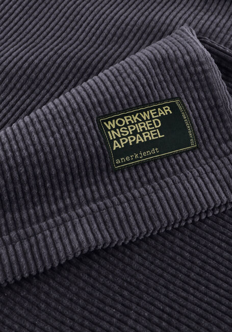 Grijze ANERKJENDT T-shirt AKVILLADS CORDUROY SS TEE - large