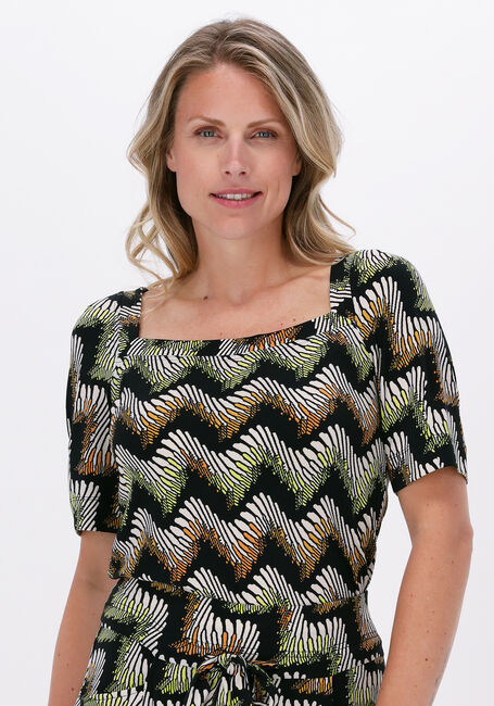 Zwarte VANILIA Top RETRO ZIGZAG SQUARE - large