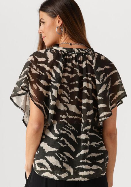 BY-BAR VINA ZEBRA BLOUSE Blouses en noir - large