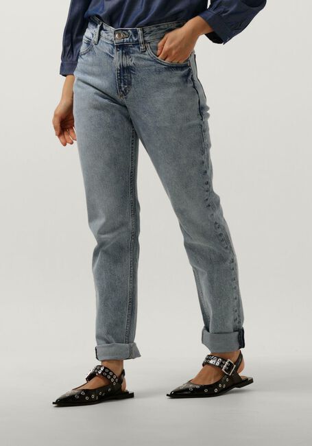 Blauwe LEE Mom jeans RIDER JEANS WASHED IN LIGHT - large