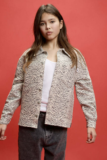 ALIX MINI Jack WOVEN TIGER JACQUARD BOUCLE JACKET Sable - large