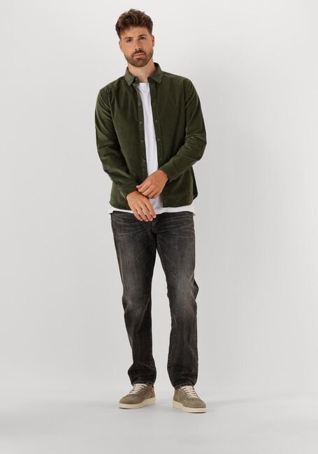 Groene ANERKJENDT Hemden AKLEIF SOLID CORD SHIRT - large